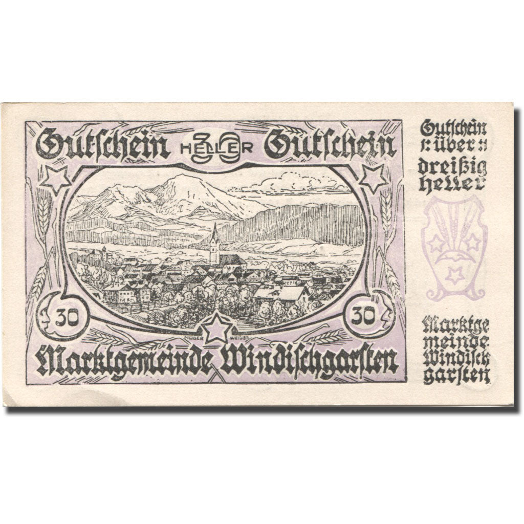 Banconote, Austria, Windischgarsten 30 Heller paysage 1920 SPL Mehl:FS 1245IIIa
