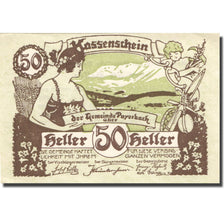 Banconote, Austria, Payerbach, 50 Heller, montagne, 1920 SPL Mehl:FS 725