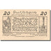 Banconote, Austria, Windpassing, 20 Heller, Eglise, 1920 SPL Mehl:FS 665a