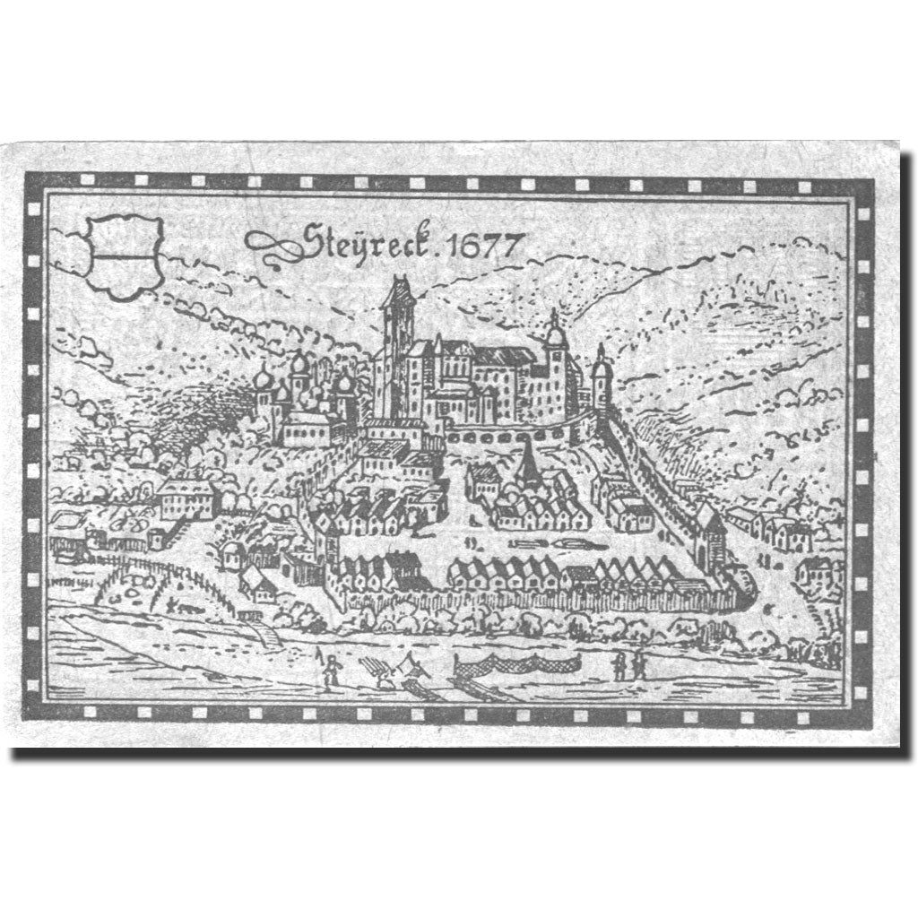 Banconote, Austria, Steyregg, 80 Heller, château, 1920 SPL Mehl:FS 1036II
