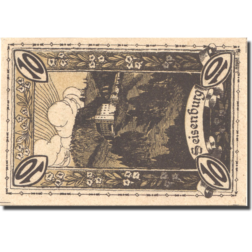 Banconote, Austria, Pettenbach, 10 Heller, château, 1920 SPL Mehl:FS 738