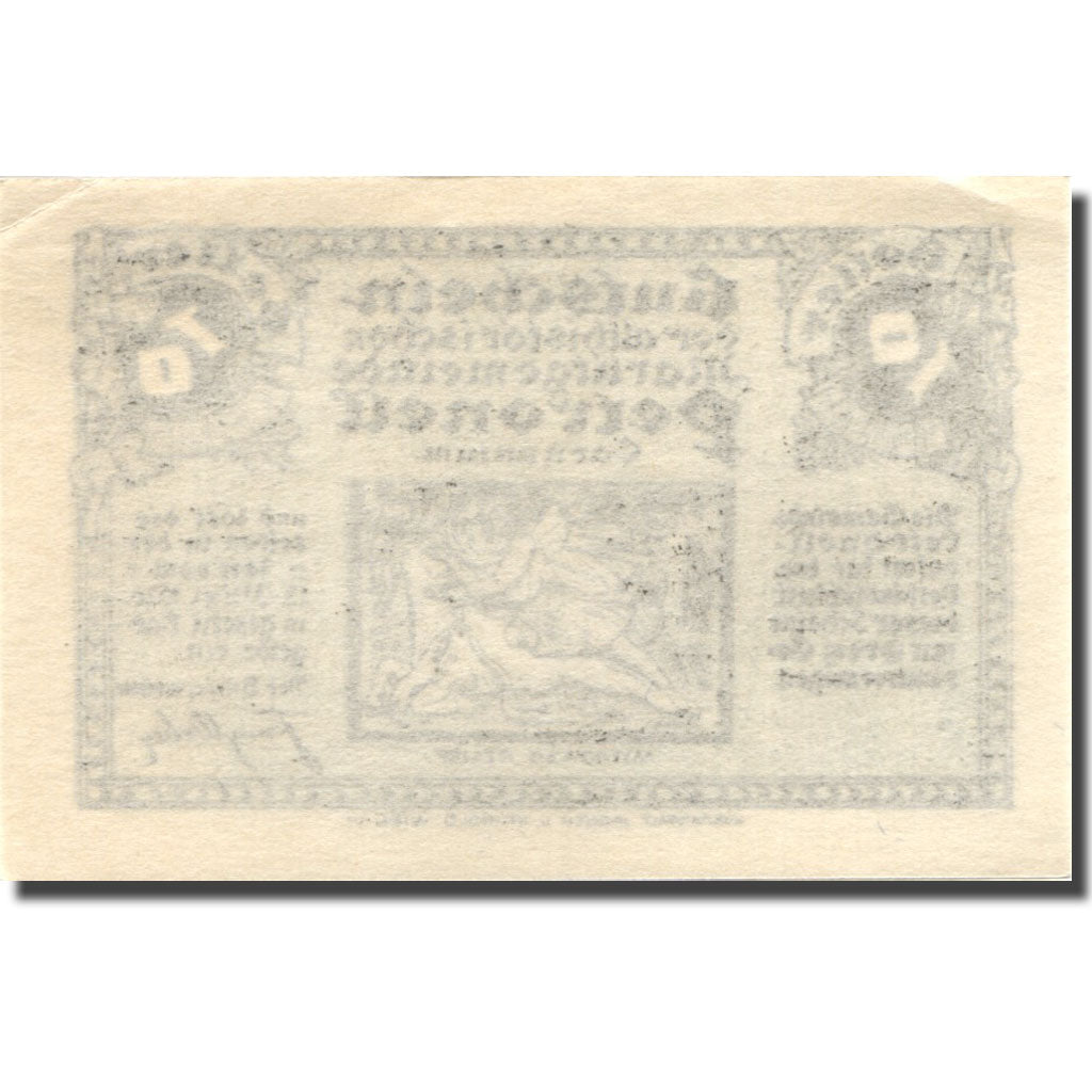 Billet, Autriche, Petroneu, 10 Heller, personnage, 1920 SPL Mehl:FS 737a