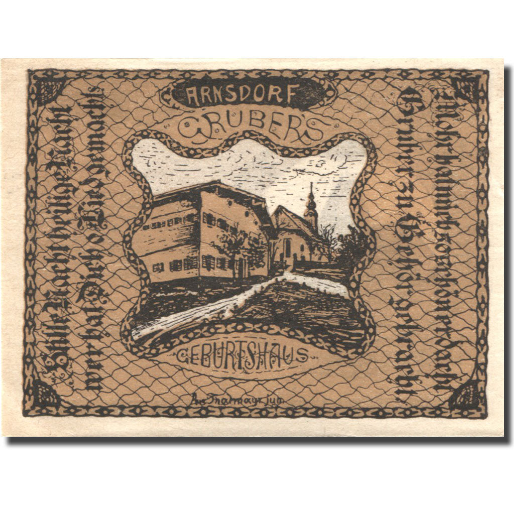 Banknote, Austria, Arnsdorf, 10 Heller, Eglise, 1920 AU(55-58) Mehl:FS 617a