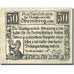Banknote, Austria, Obernberg, 50 Heller, village, 1920 UNC(63) Mehl:FS 686Ia