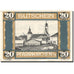 Billet, Autriche, Pfarrkirchen im Muhlkreis 20 Heller Eglise SPL Mehl:FS 744IIc