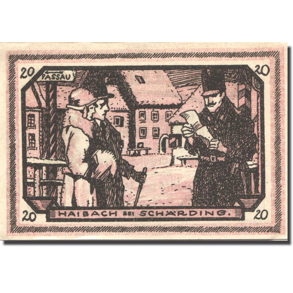 Banconote, Austria, Freinberg, 20 Heller, personnage, 1921 SPL Mehl:FS 211IIa
