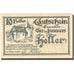 Banknote, Austria, Ort im Innkreis, 10 Heller, Eglise, 1920 UNC(63) Mehl:FS 711b
