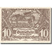 Banknote, Austria, Waizenkirchen, 10 Heller, château, 1920 UNC(63) Mehl:FS 1128a