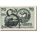 Banknote, Austria, Paura, 70 Heller, château, 1920 UNC(63) Mehl:FS 1008IIa