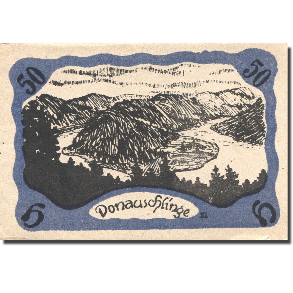 Billet, Autriche, Marsbach, 50 Heller, montagne 1920-12-31, SUP Mehl:FS 592a