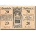 Banknote, Austria, Zeillern, 20 Heller, Monument, 1920 UNC(63) Mehl:FS 1263c