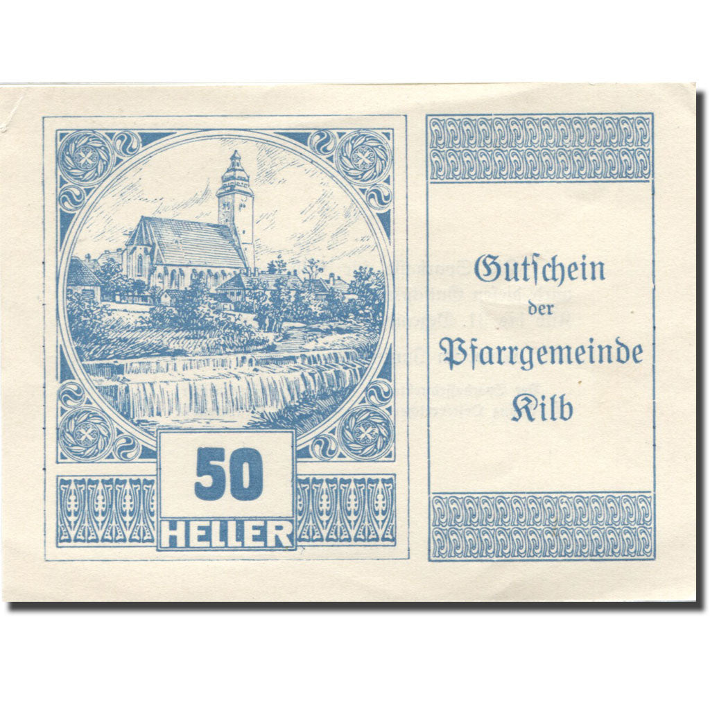 Banknote, Austria, Kilb, 50 Heller, Eglise 1920-12-31, UNC(63), Mehl:FS 436