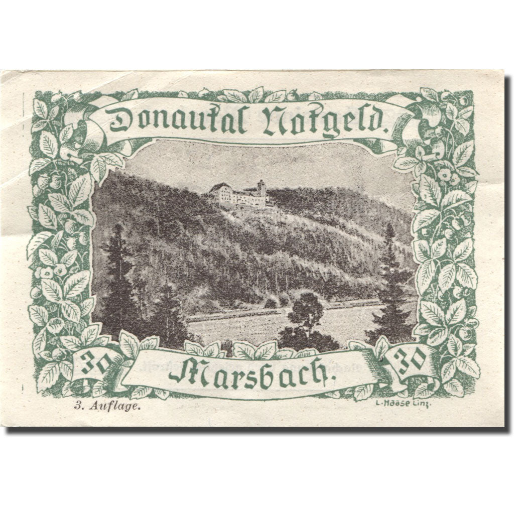 Banknote, Austria, Marsbach, 30 Heller, château, AU(55-58), Mehl:FS 127i