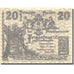 Banknote Austria Persenbeug 20 Heller, château 1, 1920 UNC(60-62) Mehl:FS 735IIa