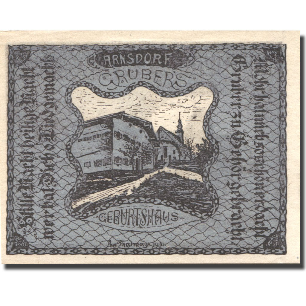 Banknote, Austria, Arnsdorf, 20 Heller, village, 1920 UNC(63) Mehl:FS 617a