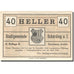 Banknote, Austria, Schärding, 40 Heller, Blason, 1920 UNC(63) Mehl:FS 951IIb