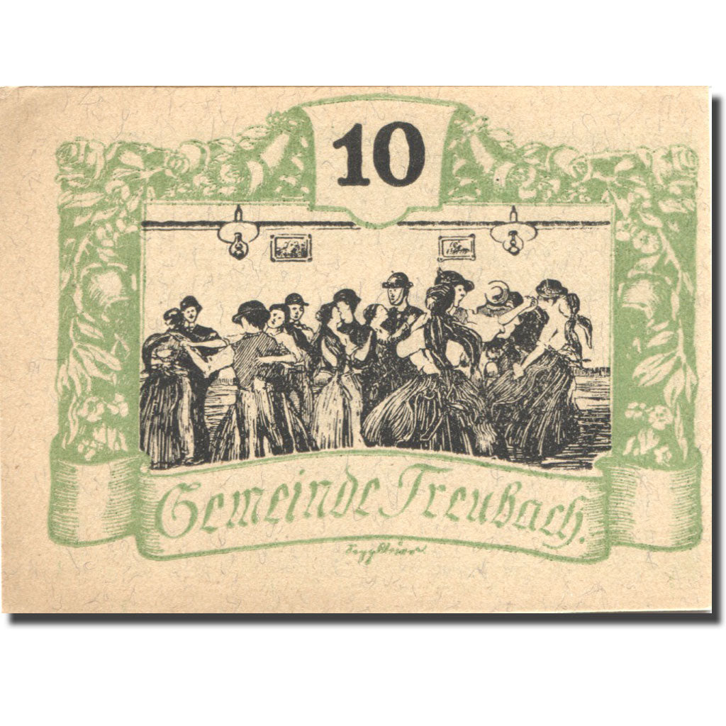Banknote, Austria, Treubach, 10 Heller, personnage, 1920, UNC(63), Mehl:FS 1082