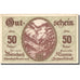 Banknote, Austria, Worschach, 50 Heller, montagne, 1920 UNC(63) Mehl:FS 1254
