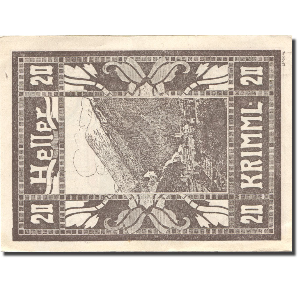 Banknote, Austria, Krimml, 20 Heller, Eglise 1920-12-31, UNC(63), Mehl:FS 483a