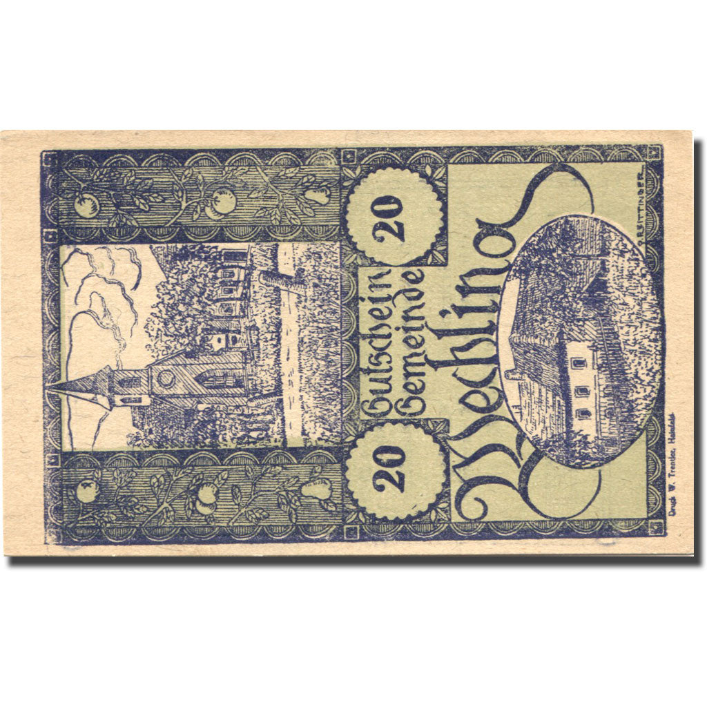 Banknote, Austria, Wechling, 20 Heller, Eglise, 1920 UNC(63) Mehl:FS 1145a
