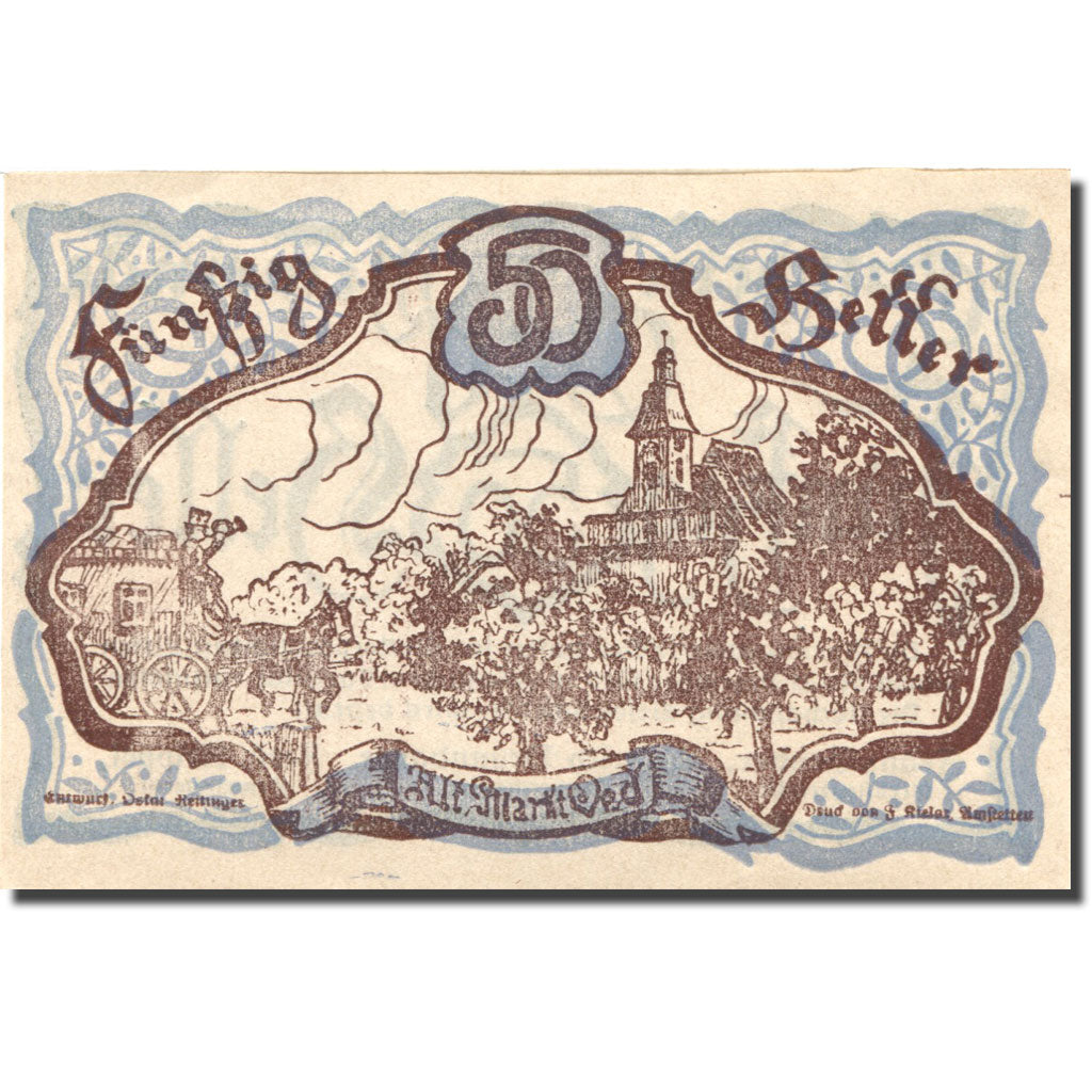 Banknote, Austria, Oed, 50 Heller, village 1920-12-31, UNC(63), Mehl:FS 703a