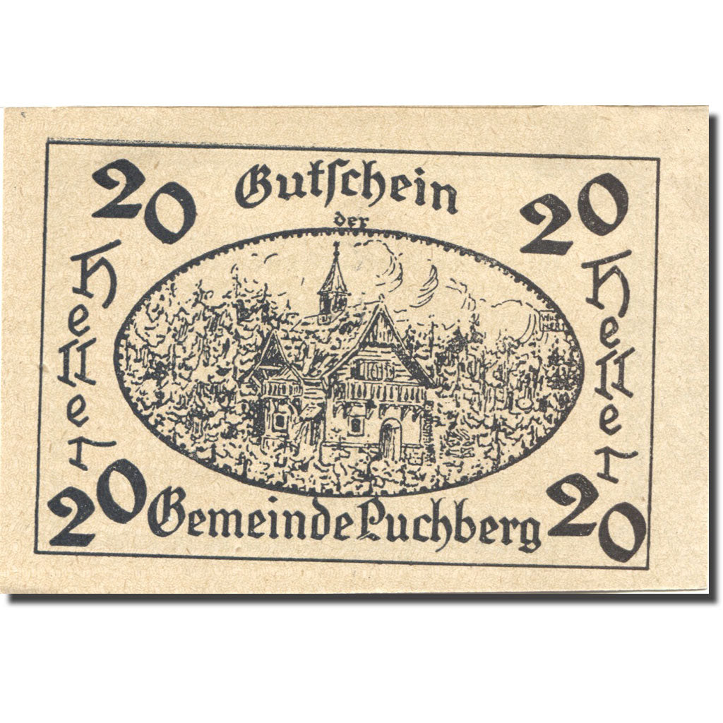Banknote, Austria, Puchberg, 20 Heller, Eglise, 1921 UNC(63) Mehl:FS 785a
