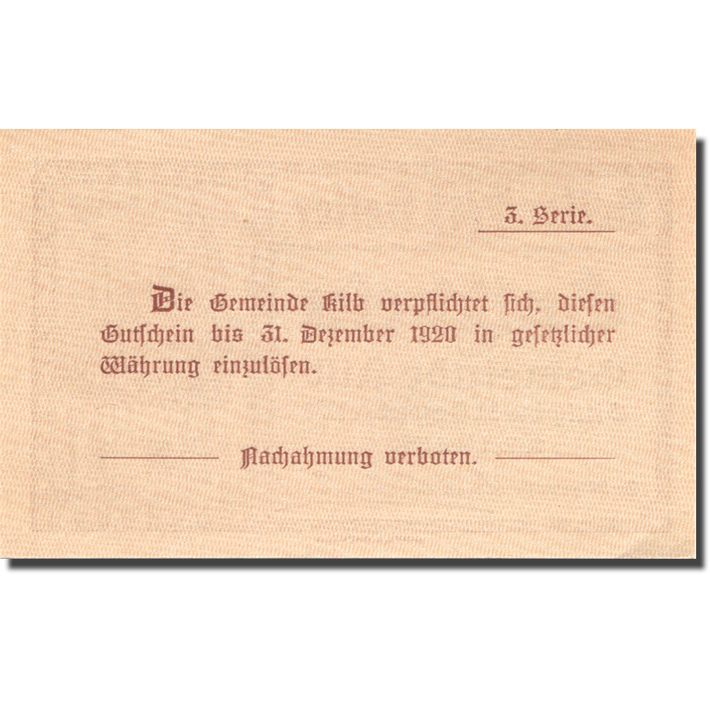 Banknote, Austria, Kilb, 75 Heller, Eglise, 1920, UNC(63), Mehl:FS 436IIa