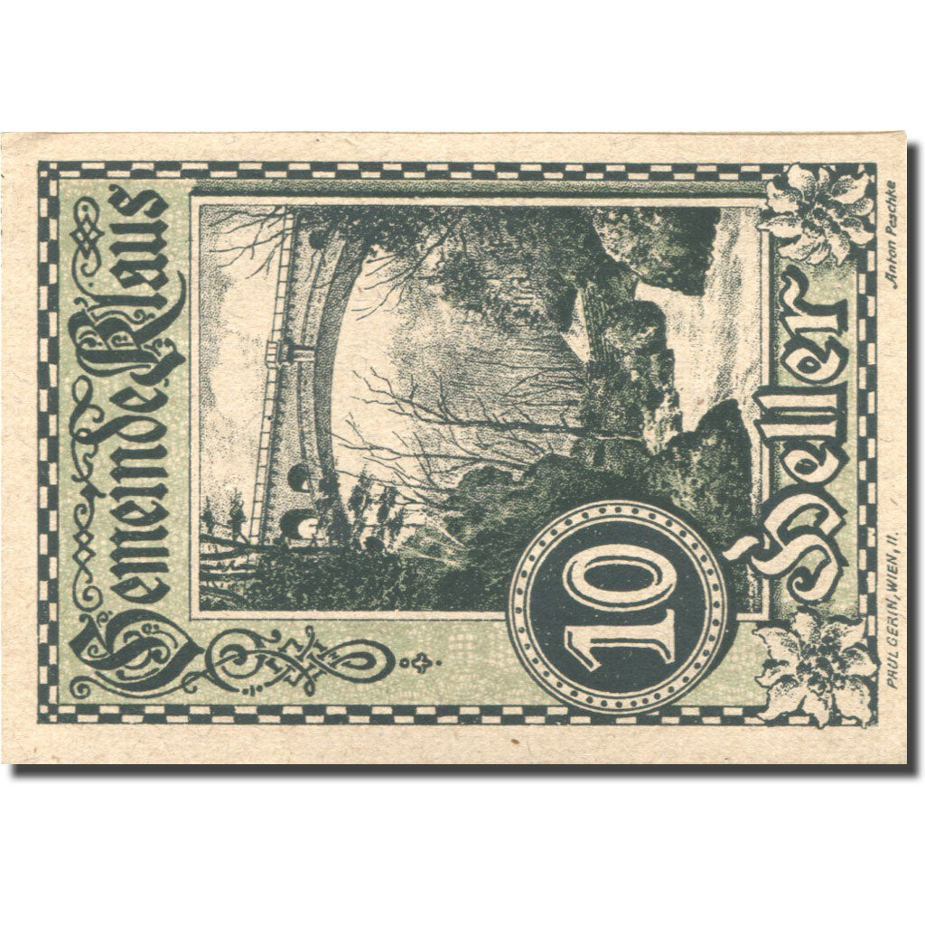 Banknote, Austria, Klaus, 10 Heller, pont 1920-03-27, UNC(63), Mehl:FS 454Ia