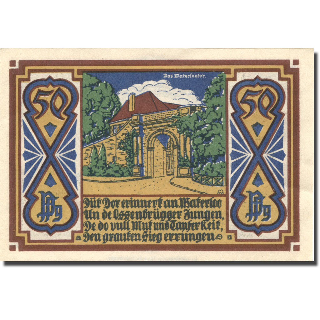 Billet, Autriche, Osnabruck, 50 Heller, pont, 1921, SPL, Mehl:FS 1032.1