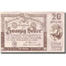 Banknote, Austria, Ottenschlag, 20 Heller, Eglise, 1921 UNC(63) Mehl:FS 716a