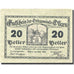 Banknote, Austria, Ossarn 20 Heller, Eglise 1920-12-31, UNC(63), Mehl:FS 712a2.1