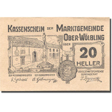 Banknote, Austria, Ober-Wölbling, 20 Heller, Monument, 1920 UNC(63) Mehl:FS 698h