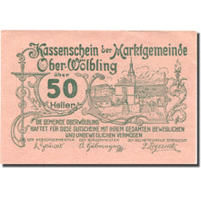 Banknote, Austria, Ober-Wölbling, 50 Heller, Eglise, 1920 UNC(63) Mehl:FS 698h