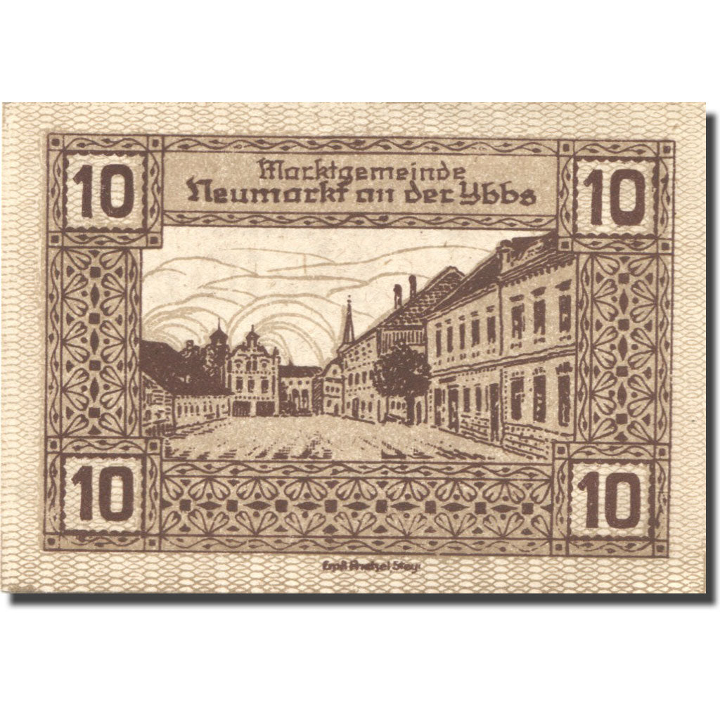 Banknote, Austria, Neumarkt, 10 Heller, village, 1920 UNC(63) Mehl:FS 663a