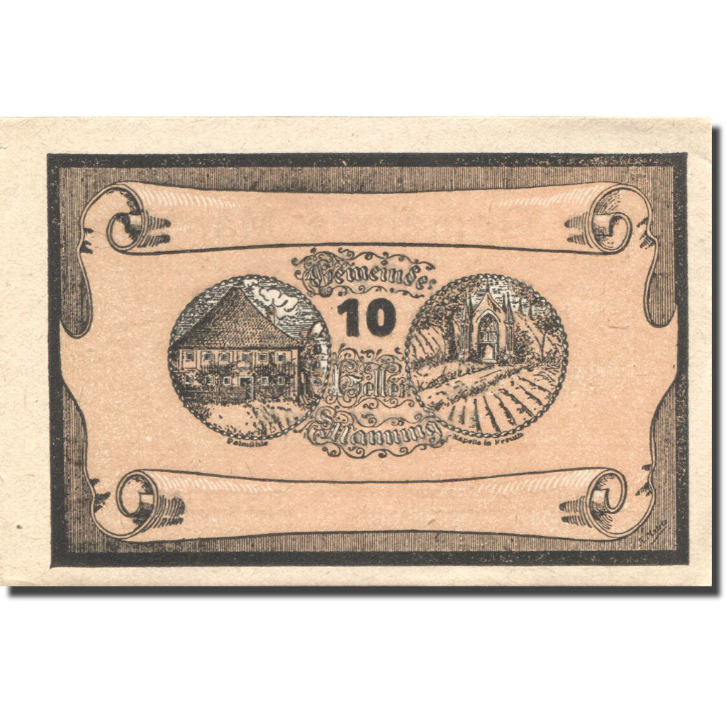 Banknote, Austria, Manning, 10 Heller, ferme 1920-05-22, UNC(63), Mehl:FS 578b