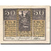 Banknote, Austria, Aspach, 50 Heller, château, 1920, AU(55-58) Mehl:FS 57a