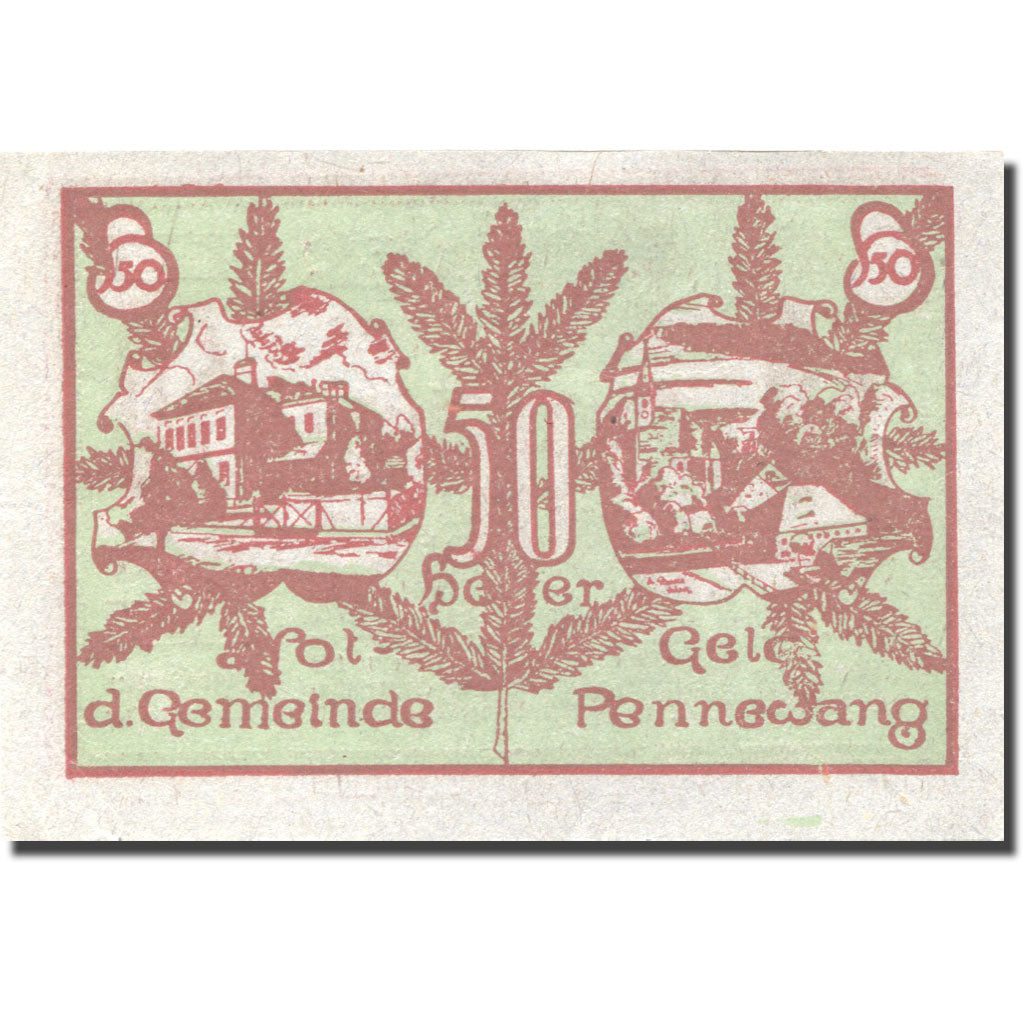 Banknote, Austria, Pennewang, 50 Heller, épis, 1920 UNC(63) Mehl:FS 727a