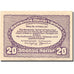 Banknote, Austria, Spital am Pyhrn, 20 Heller, Eglise, 1921 SPL Mehl:FS 1007Ib