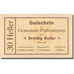 Banknote, Austria Pottenbrunn 30 Heller valeur faciale 1920 UNC(63) Mehl:FS 112