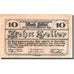 Banknote, Austria, Bad Ischl, 10 Heller, bateau, 1920 UNC(63) Mehl:FS 77c