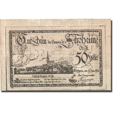 Banknote, Austria, Stroheim, 50 Heller Eglise 1920 UNC(63) brown Mehl:FS 1050Ia