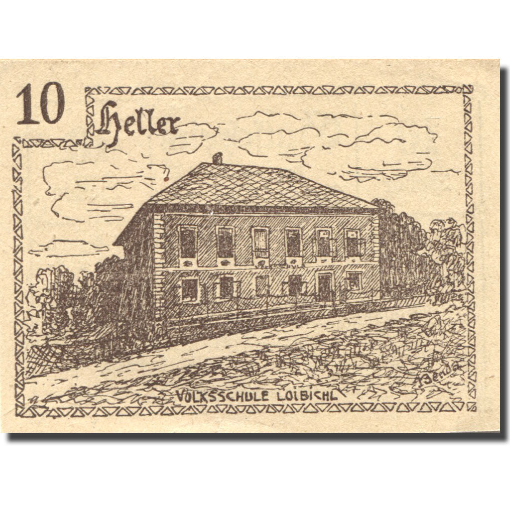 Banknote, Austria, Innerschwand, 10 Heller, école, 1920, UNC(63) Mehl:FS 408