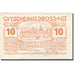Banknote, Austria, Dross, 10 Heller, château, 1920 UNC(63) orange Mehl:FS 135.1