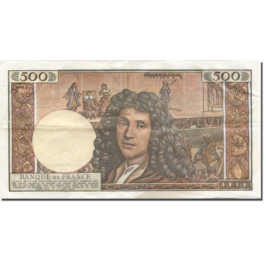 Francia, 500 Nouveaux Francs, Molière, 1966, 1966-01-06, BB+, Fayette:60.9