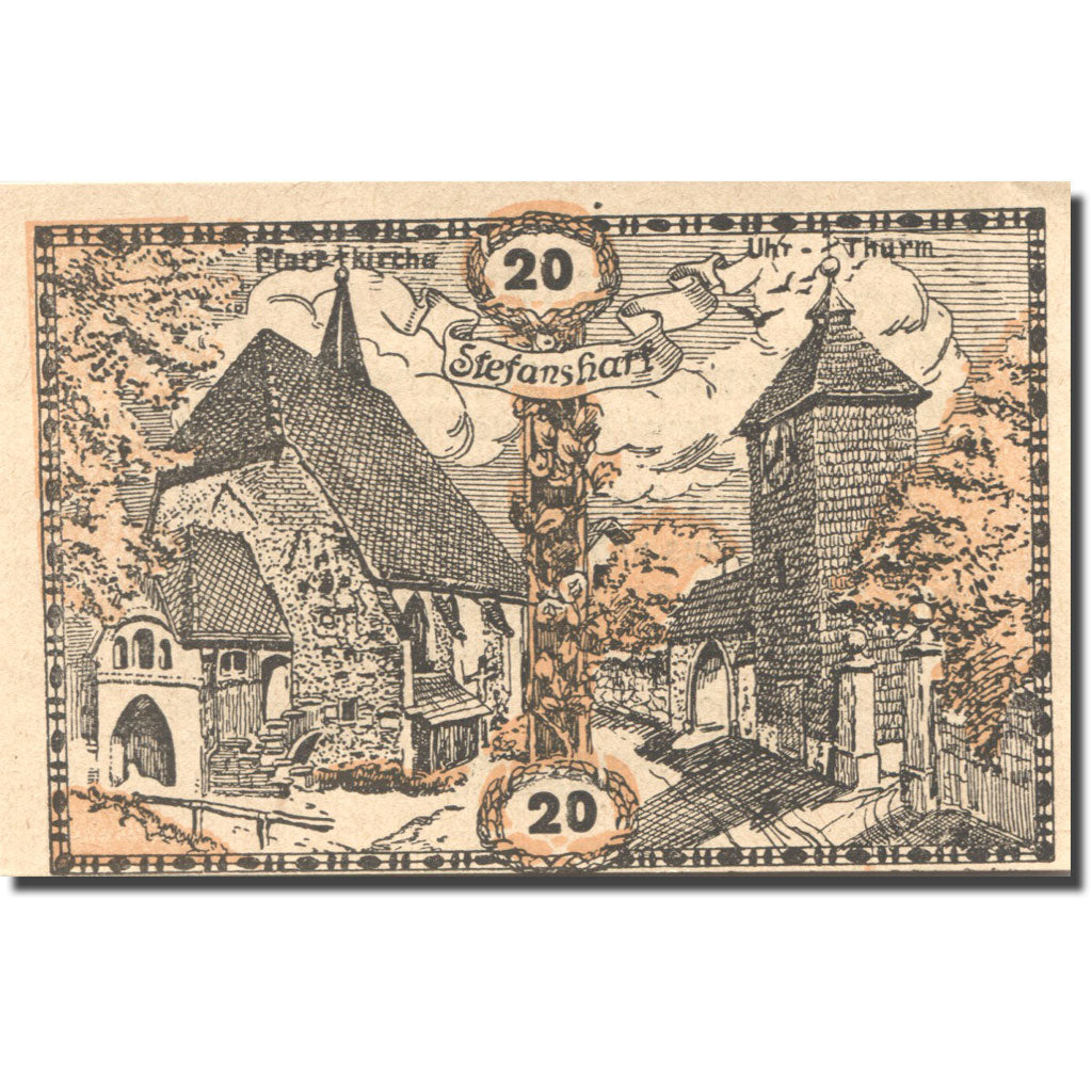 Banknote, Austria, Stefanshart, 20 Heller, Monument, 1920 UNC(63) Mehl:FS 1013c