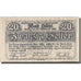Banknote, Austria, Bad Ischl, 20 Heller, château, 1920 UNC(63) Mehl:FS 77a