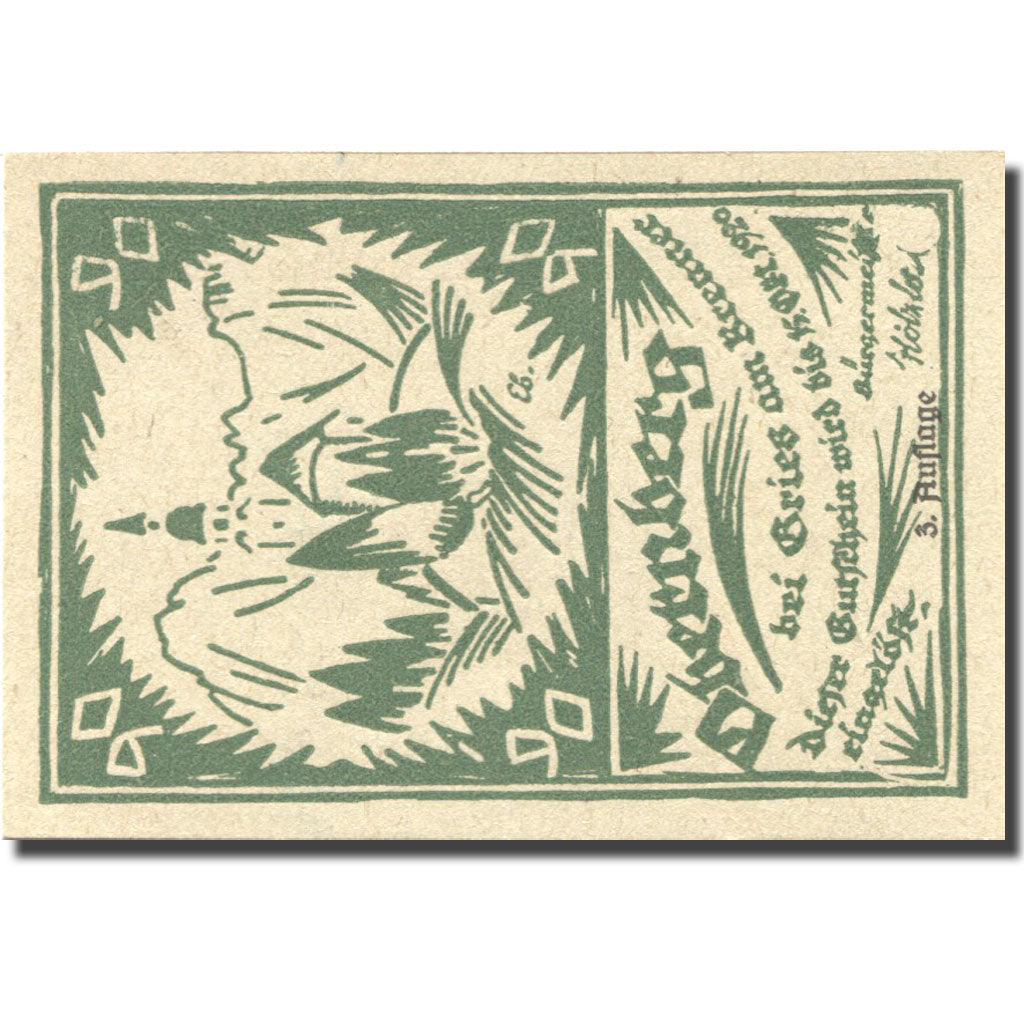 Banknote, Austria, Obernberg, 90 Heller, Eglise, 1920 UNC(63) Mehl:FS 685Ib