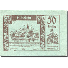 Banknote, Austria, Mautern, 50 Heller, Eglise, 1920 UNC(63) Mehl:FS 600IAb