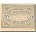 Banknote, Austria, Gurten, 20 Heller, personnage, 1920 UNC(63) blue Mehl:FS 312A