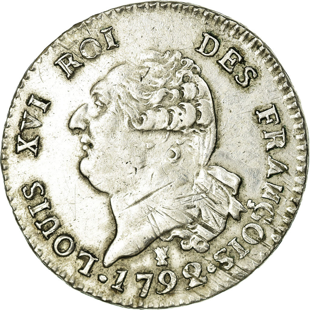 Monnaie, France, 30 sols françois, 30 Sols, 1792, Limoges, TTB, Argent